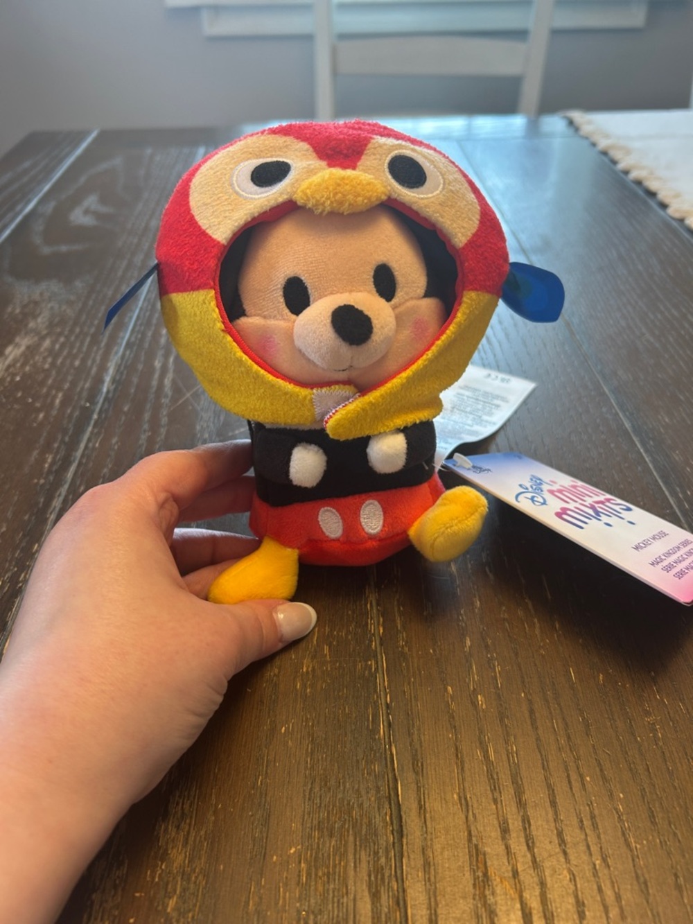 Disney Mickey Mouse mini mix it Plush in Red, Yellow, Black and White Costume